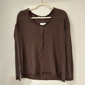 Project Social T Purple Brown Long Sleeve Tee — Never Worn Size XS